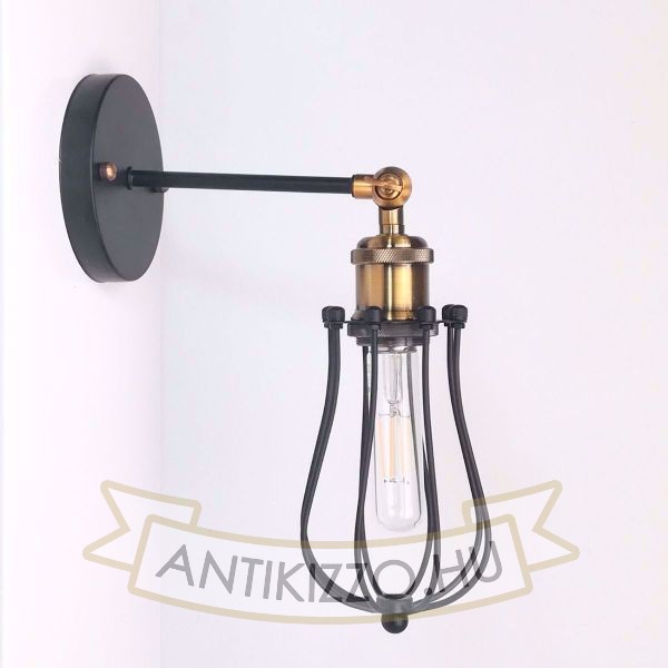 antik-fali-lampa-csepp-alaku-raccsal