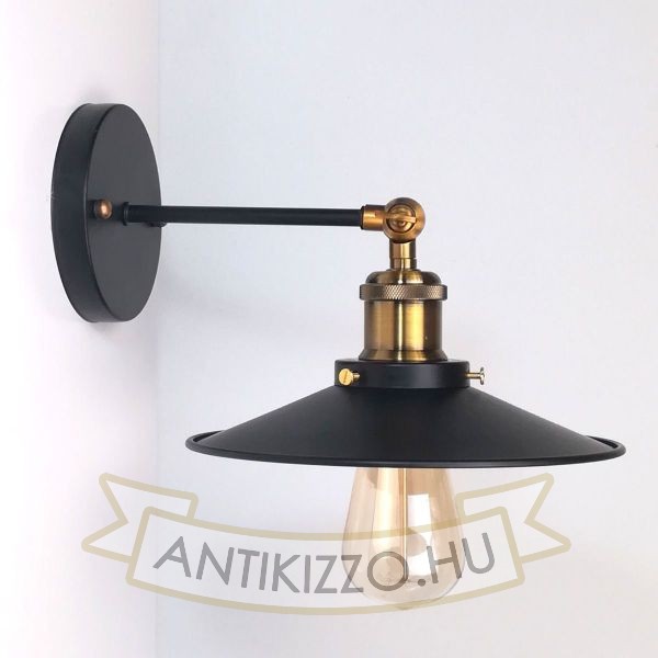 antik-fali-antik-sargarez-foglalattal-fekete-lapos-buraval