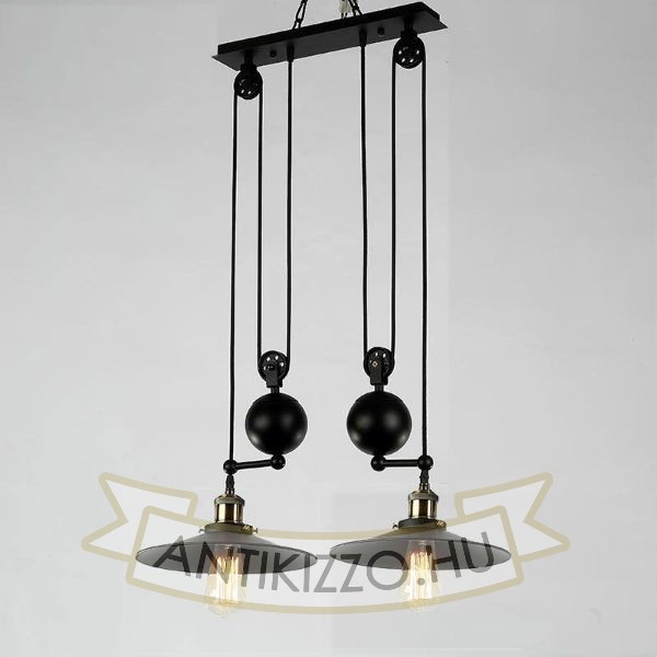 antik-2-es-csiga-lampa