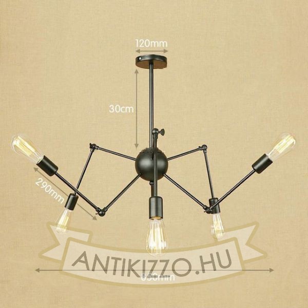 antik-6-karu-allithato-csillar-lampa