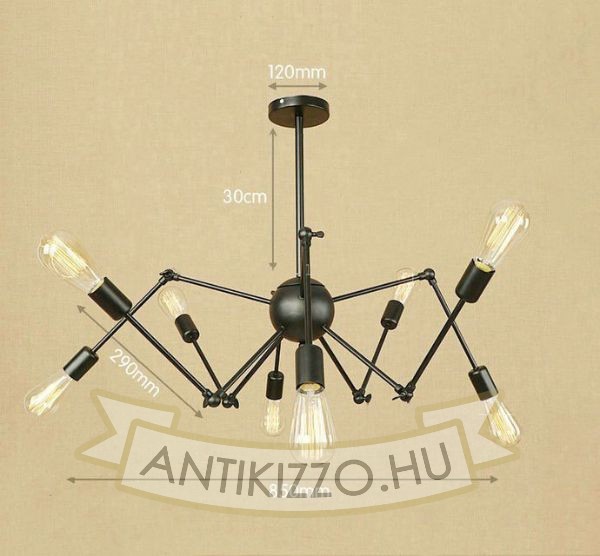 antik-8-karu-allithato-csillar-lampa
