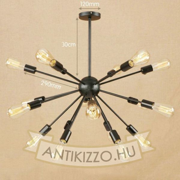 antik-18-karu-csillar-lampa