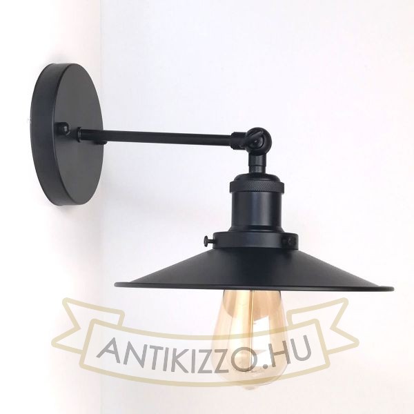matt-fekete-fali-lampa-lapos-buraval