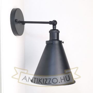 antik-fali-lampa-matt-fekete-szin-olvaso-buraval