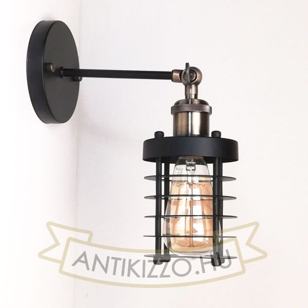 antik-fali-lampa-matt-fekete-antik-bronz-szin-csepp-alaku-raccsal