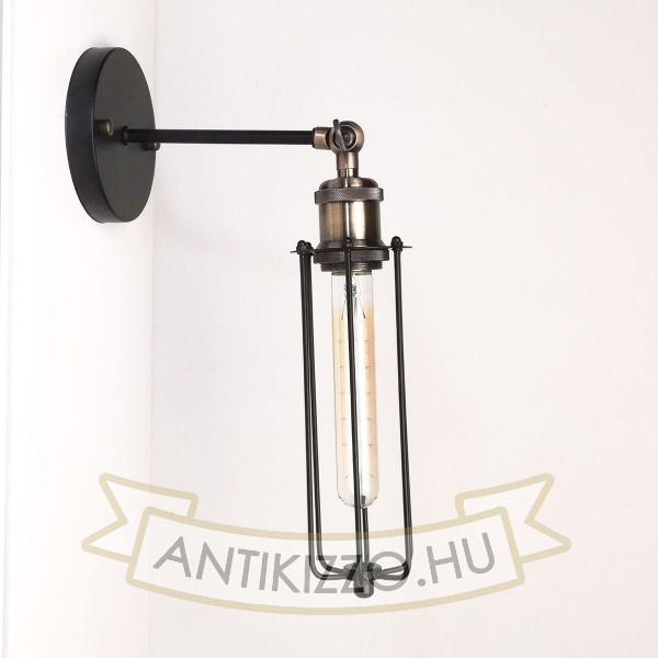antik-fali-lampa-matt-fekete-antik-bronz-szin-csepp-alaku-raccsal