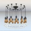poklampa-14-agu-bakelit-foglalattal-textil-vezetekkel