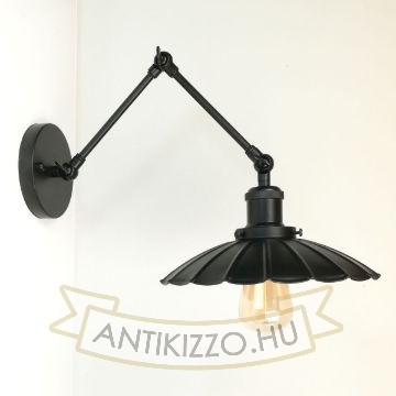 antik-fali-olvaso-lampa-matt-fekete-szin-hullamos-buraval