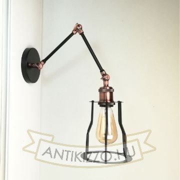 antik-fali-olvaso-lampa-matt-fekete-antik-vorosrez-szin-csepp-alaku-raccsal
