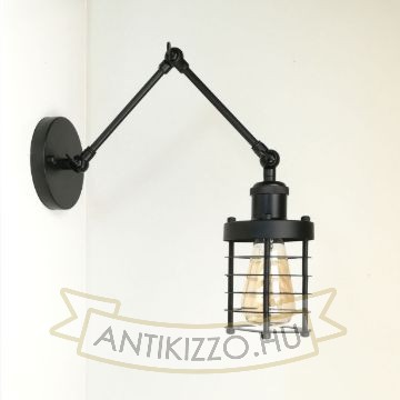 antik-fali-olvaso-lampa-matt-fekete-szin-csepp-alaku-raccsal
