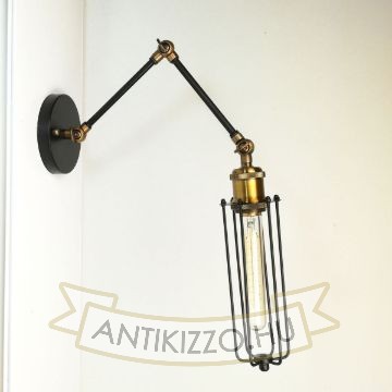antik-fali-olvaso-lampa-matt-fekete-antik-sargarez-szin-csepp-alaku-raccsal