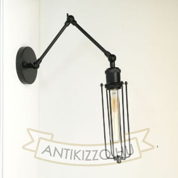 antik-fali-olvaso-lampa-matt-fekete-szin-csepp-alaku-raccsal