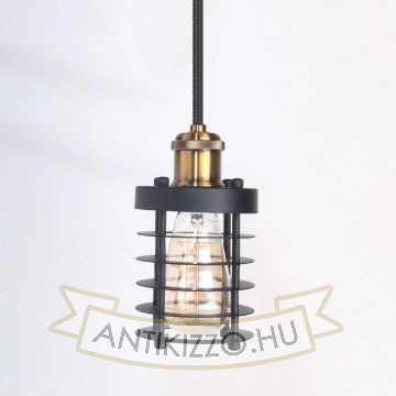 antik-fuggesztek-lampa-matt-fekete-antik-sargarez-szin-henger-alaku-raccsal