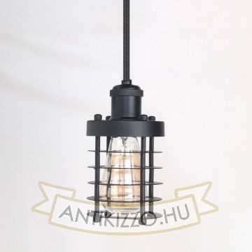 antik-fuggesztek-lampa-matt-fekete-szin-henger-alaku-raccsal