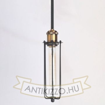 antik-fuggesztek-lampa-matt-fekete-antik-sargarez-szin-hosszu-raccsal