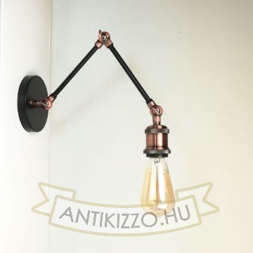 antik-fali-olvaso-lampa-matt-fekete-antik-vorosrez-szin