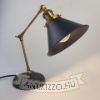 antik-asztali-lampa-sargarez-szin-fekete-buraval