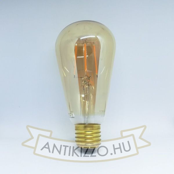 Kép LED filament dekor izzó antikolt - ST64 - 4 watt