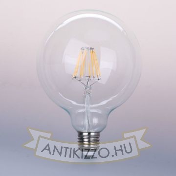 LED filament dekor izzó - G125 - 8 watt