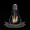 LED Filament dekor izzó - A60 - 4W - E27 - meleg fehér