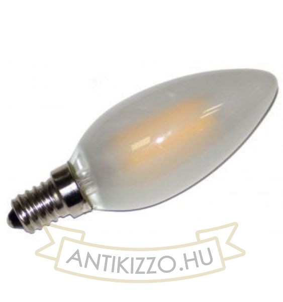 LED filament dekor izzó - opál - C35 - 4 watt E14 - szabályozható