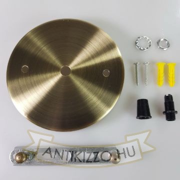 Plafontárcsa mennyezetirózsa 120mm sima antik bronz szín