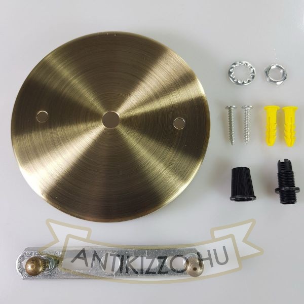Plafontárcsa mennyezetirózsa 120mm sima antik bronz szín