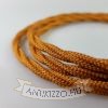 Fonott Textilkábel, szövetkábel, antik vezeték, whiskey - 3x0,75	