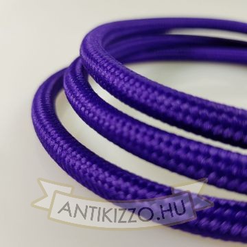 Lila textil kábel  - 2x0,75