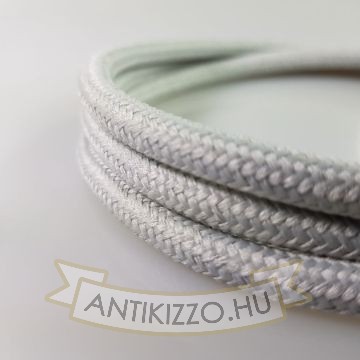Textil kábel világos szürke- 2x0,75