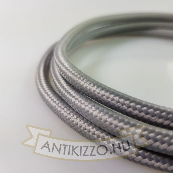 Textil kábel szürke-2x0,75