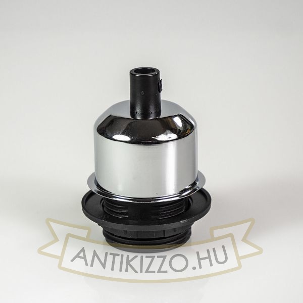 Edison izzó foglalat króm - E27 - búratartós