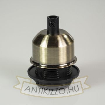 Edison izzó foglalat antik bronz - E27 - búratartós