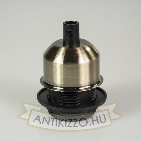 Edison izzó foglalat antik bronz - E27 - búratartós
