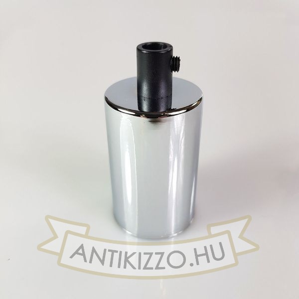 Antik izzó foglalat fényes króm E27