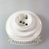 Fehér porcelán konnektor, falba süllyesztett kerettel - BONOLO
