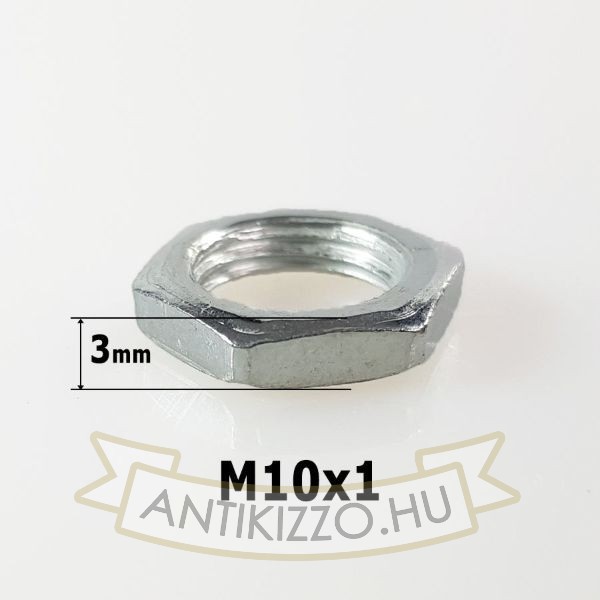Hexagon anyacsavar M10 - 3mm