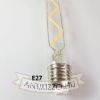 LED filament dekor izzó - T185 henger víztiszta - 6 watt 700LM