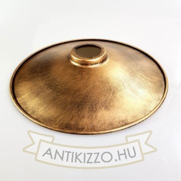 Fém Lámpabúra 260mm x 50mm rozsda sárgaréz szín