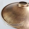 Fém Lámpabúra 260mm x 50mm rozsda sárgaréz szín