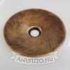 Fém Lámpabúra 260mm x 50mm rozsda sárgaréz szín