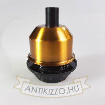 Edison izzó foglalat antik sárgaréz - E27 - búratartós