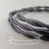 Fonott Textilkábel, szövetkábel, antik vezeték, grafit - 2x0,75