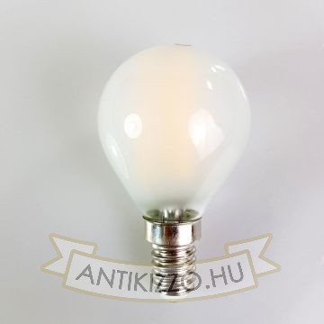 LED filament dekor izzó - G45 opál - 4 watt - szabályozható