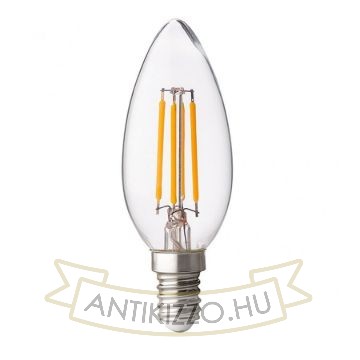 LED filament dekor izzó - C35 - 6 watt - szabályozható