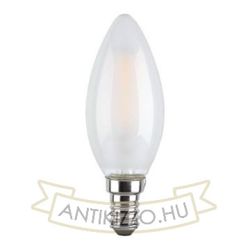 LED filament dekor izzó - opál - C35 - 6 watt E14 - szabályozható