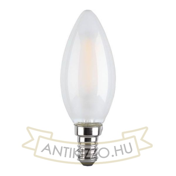 LED filament dekor izzó - opál - C35 - 6 watt E14 - szabályozható