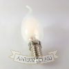 LED opál filament dekor izzó - C35L - 6 watt