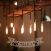 LED Filment COG dekor izzó, antikolt - T136 - 2 watt - meleg fehér