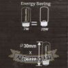 Filment dekor izzó, víztiszta - T136 - 2 watt - meleg fehér